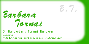 barbara tornai business card